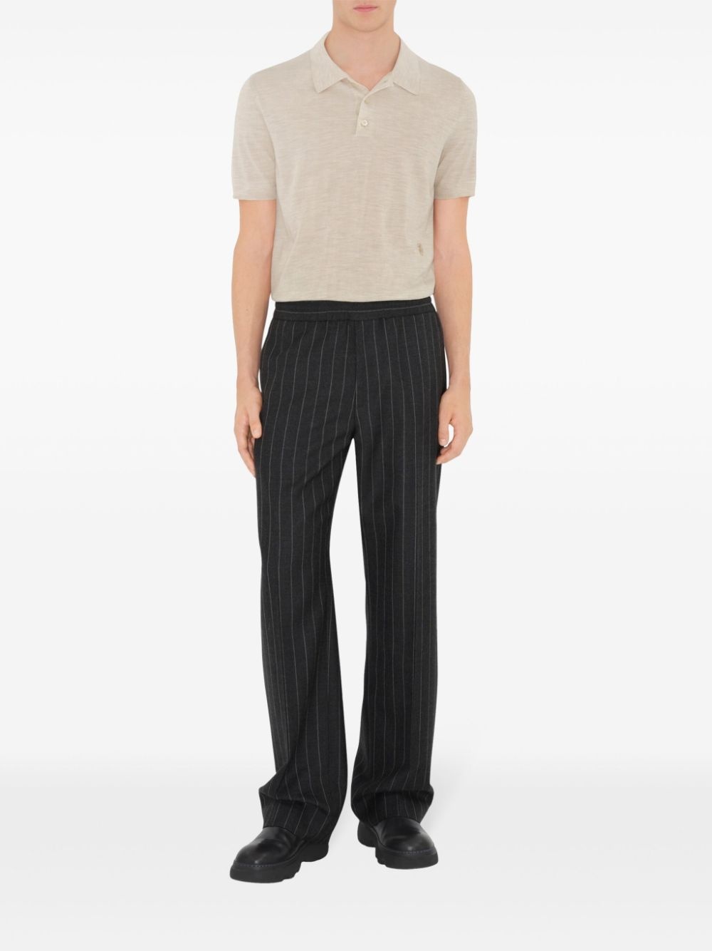 wool polo shirt - 2
