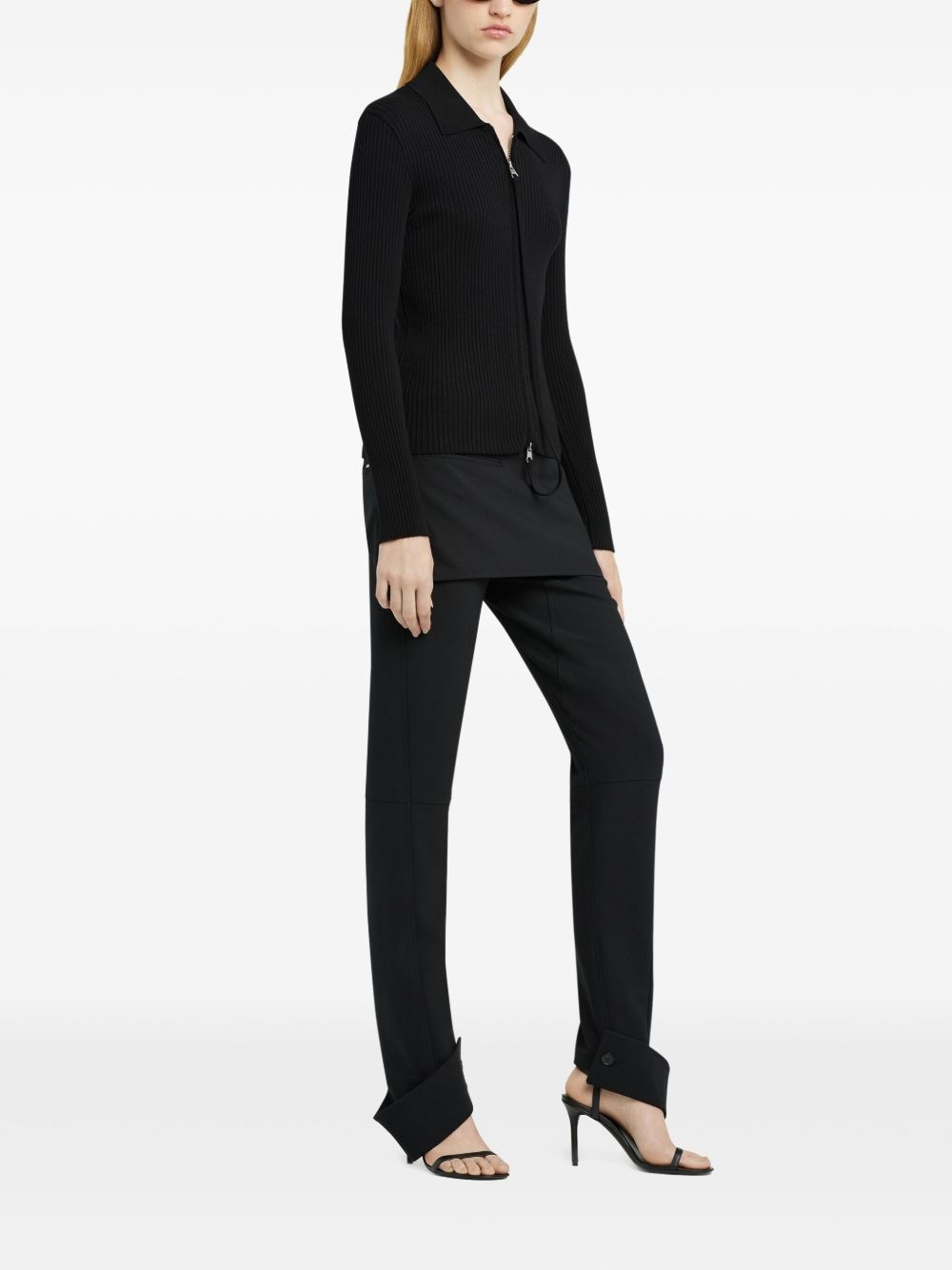zip-up cardigan - 3