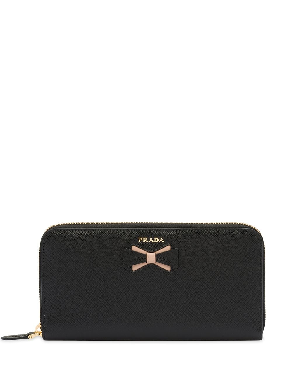 bow-embellished Saffiano wallet - 1