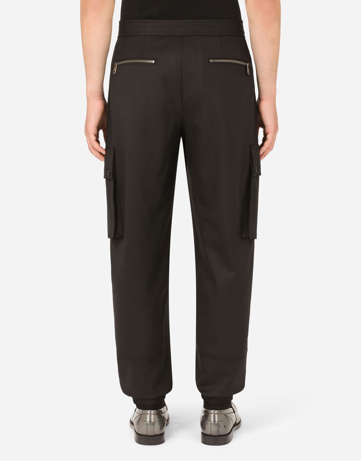 Stretch wool cargo pants - 2