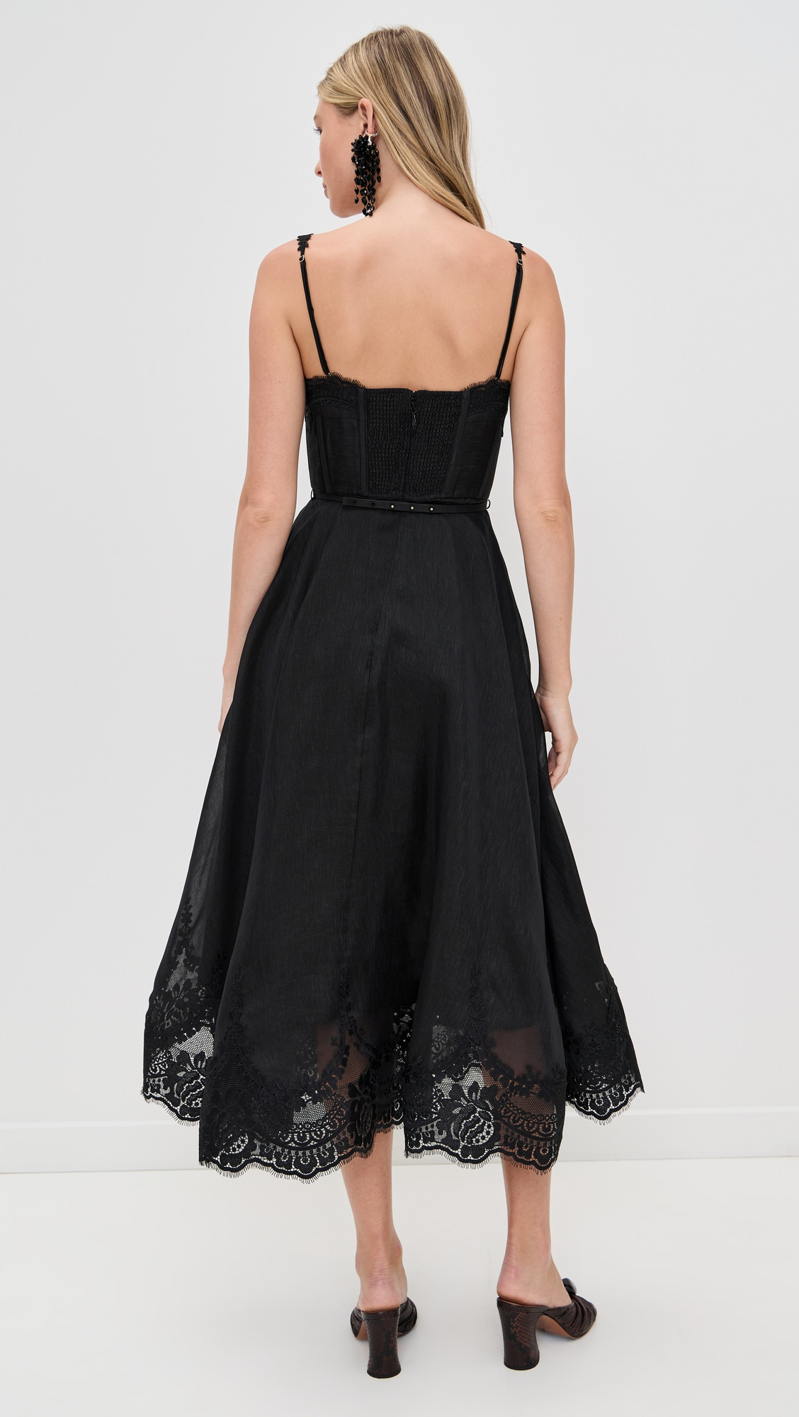 Hypnotic Lace Trim Picnic Dress - 2