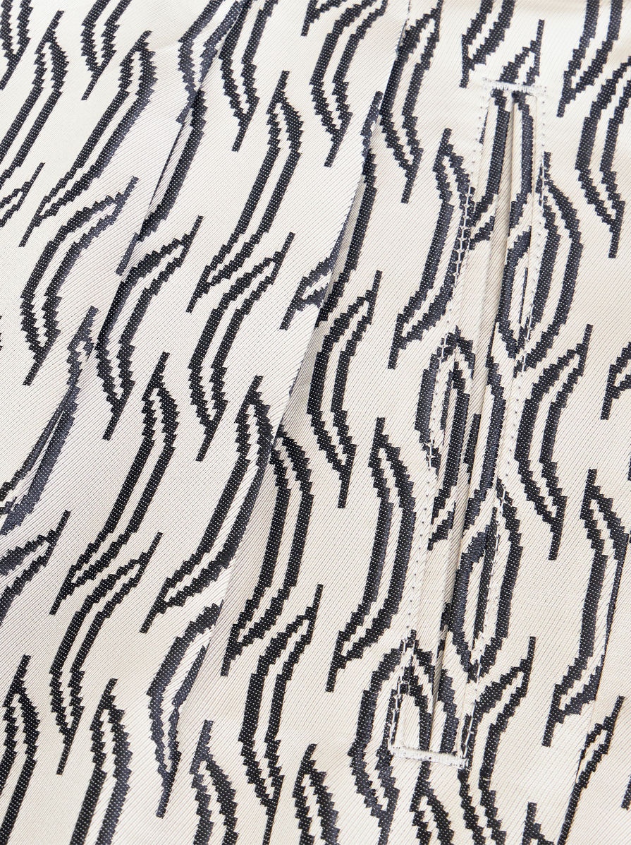 SILK JACQUARD TROUSERS - 7