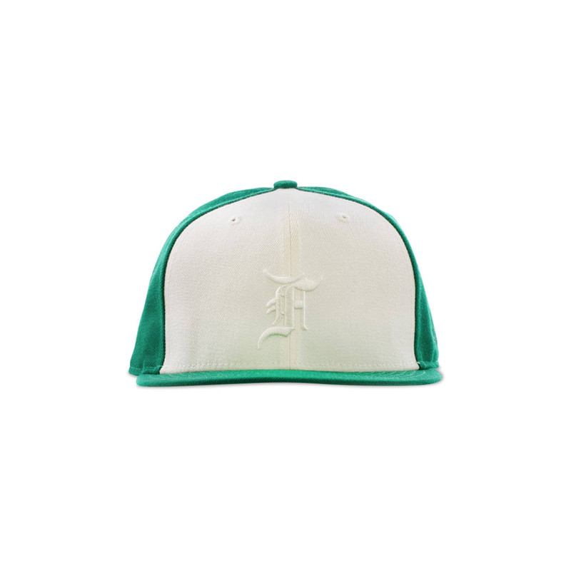 신의 두려움 x 새로운 시대 59Fifty Fitted Cap '녹색 / 화이트 이름 * - 1