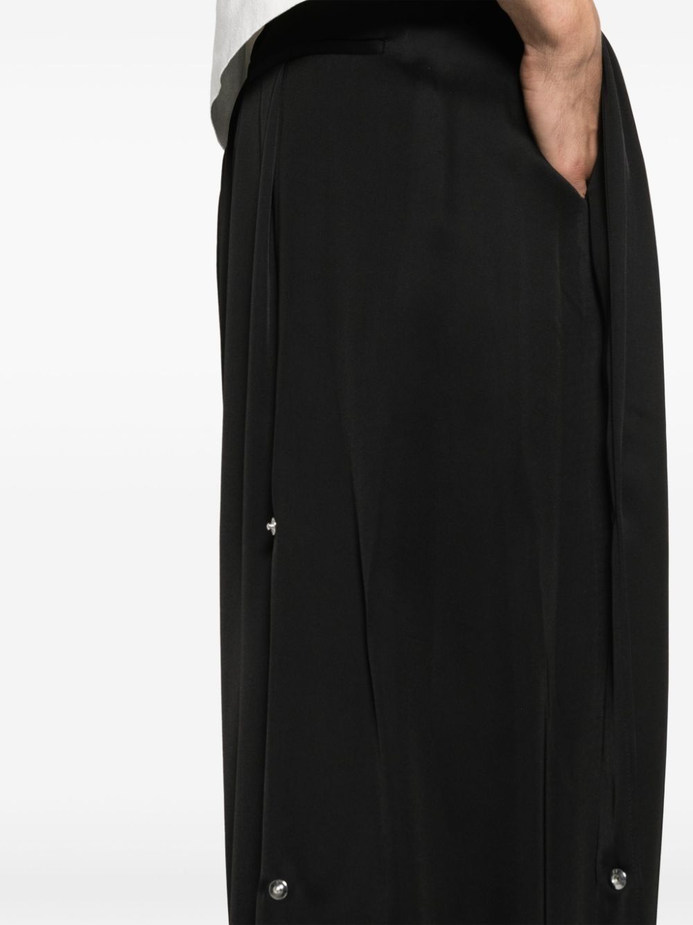 logo-plaque straight-leg trousers - 6