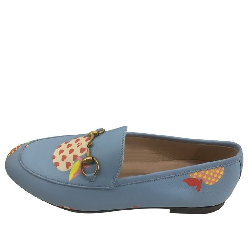 (WMNS) Gucci 가죽 슬립 '블루 레드' 22M104861 - 1