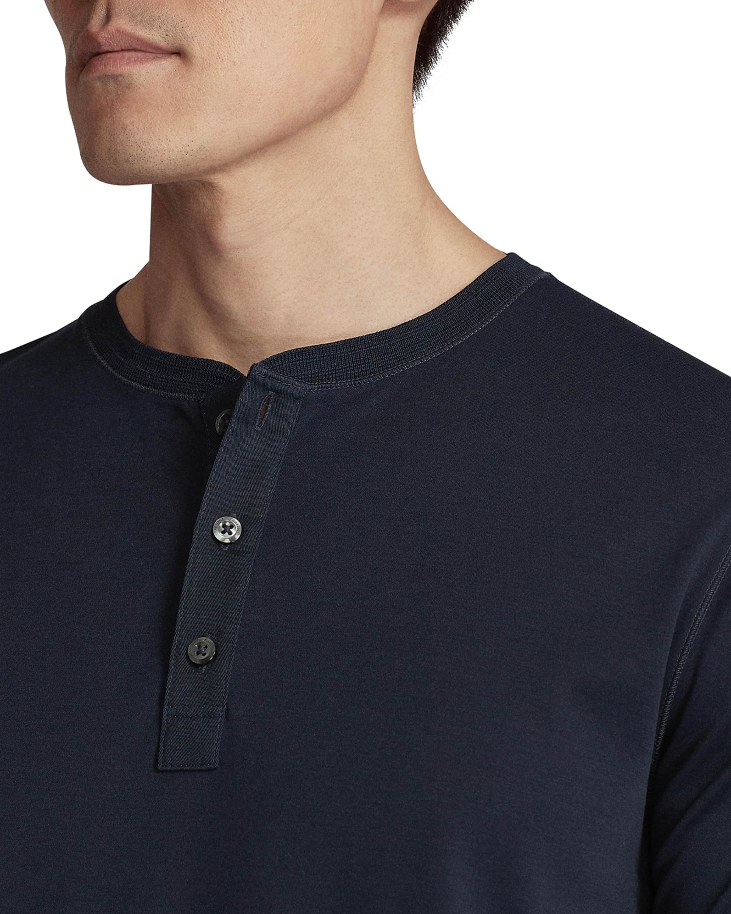 Men's Long-Sleeve Henley Shirt - 4