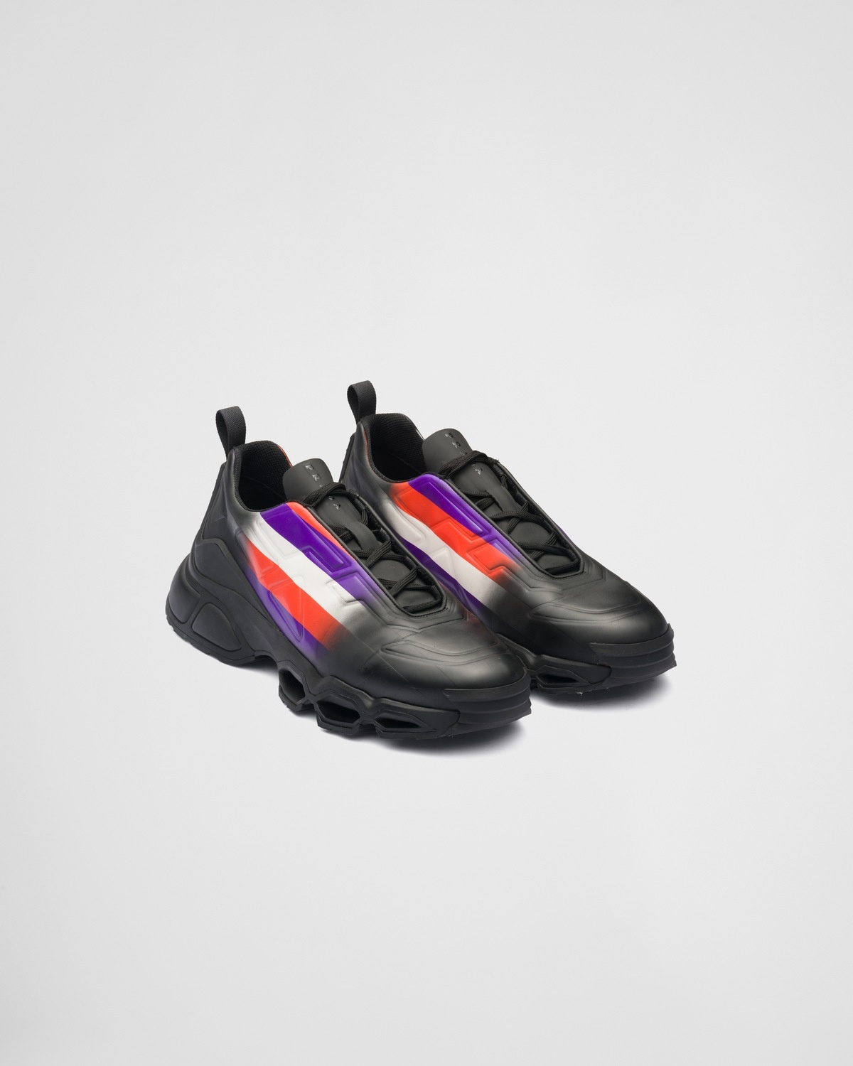 Prada collision cross sneakers Prada Collision Cross Sneakers in Black Violet main image 3