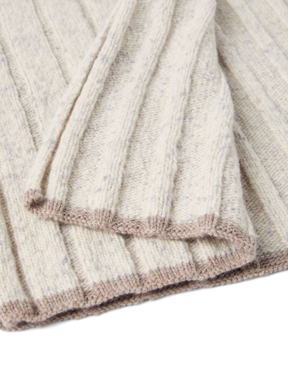 ribbed cashmere scarf - 3
