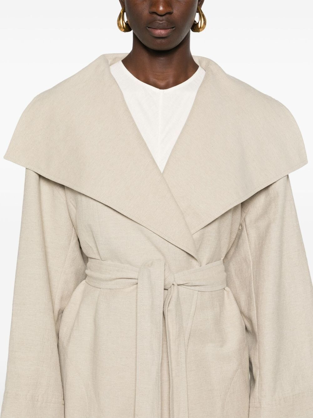 Toteme Women Signature Linen Blend Coat - 5