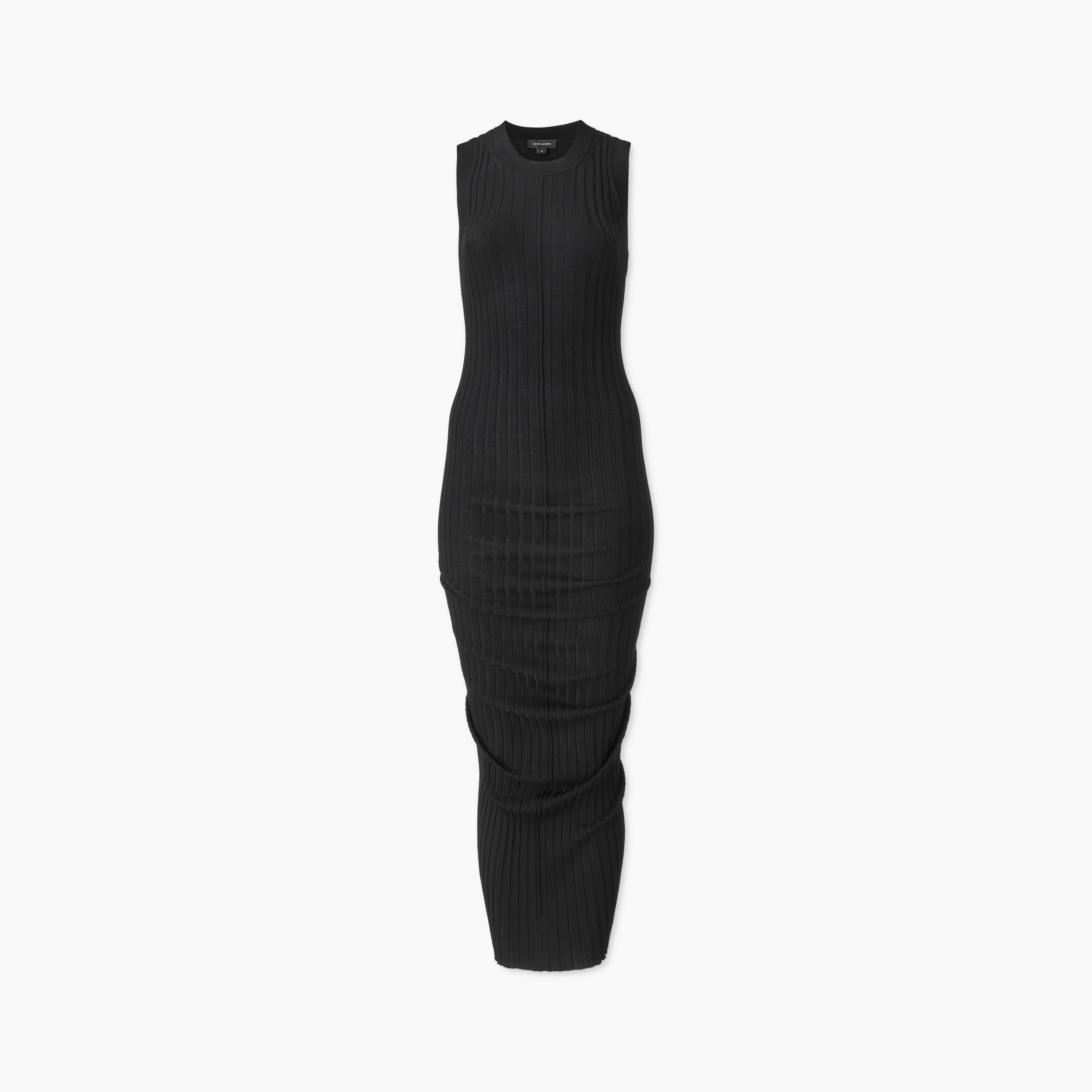 FINE RIBBED MERINO TWISTED DRESS - 2