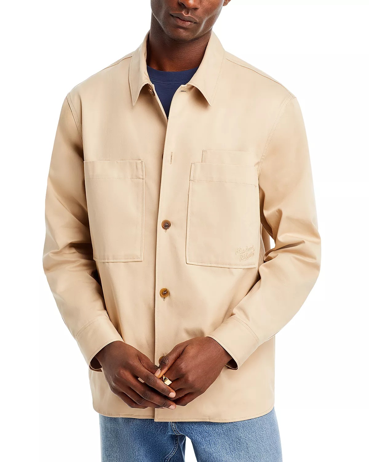 Button Front Overshirt - 1