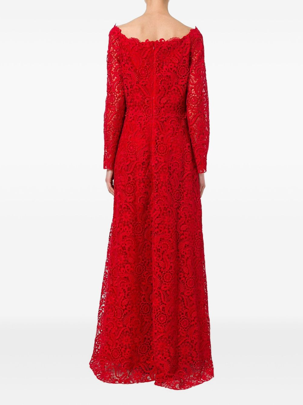 floral lace detail dresswide - 4