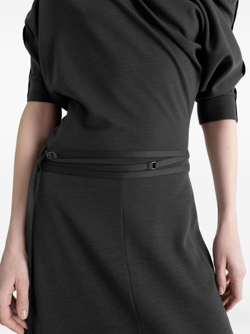 twisted hem dress - 5