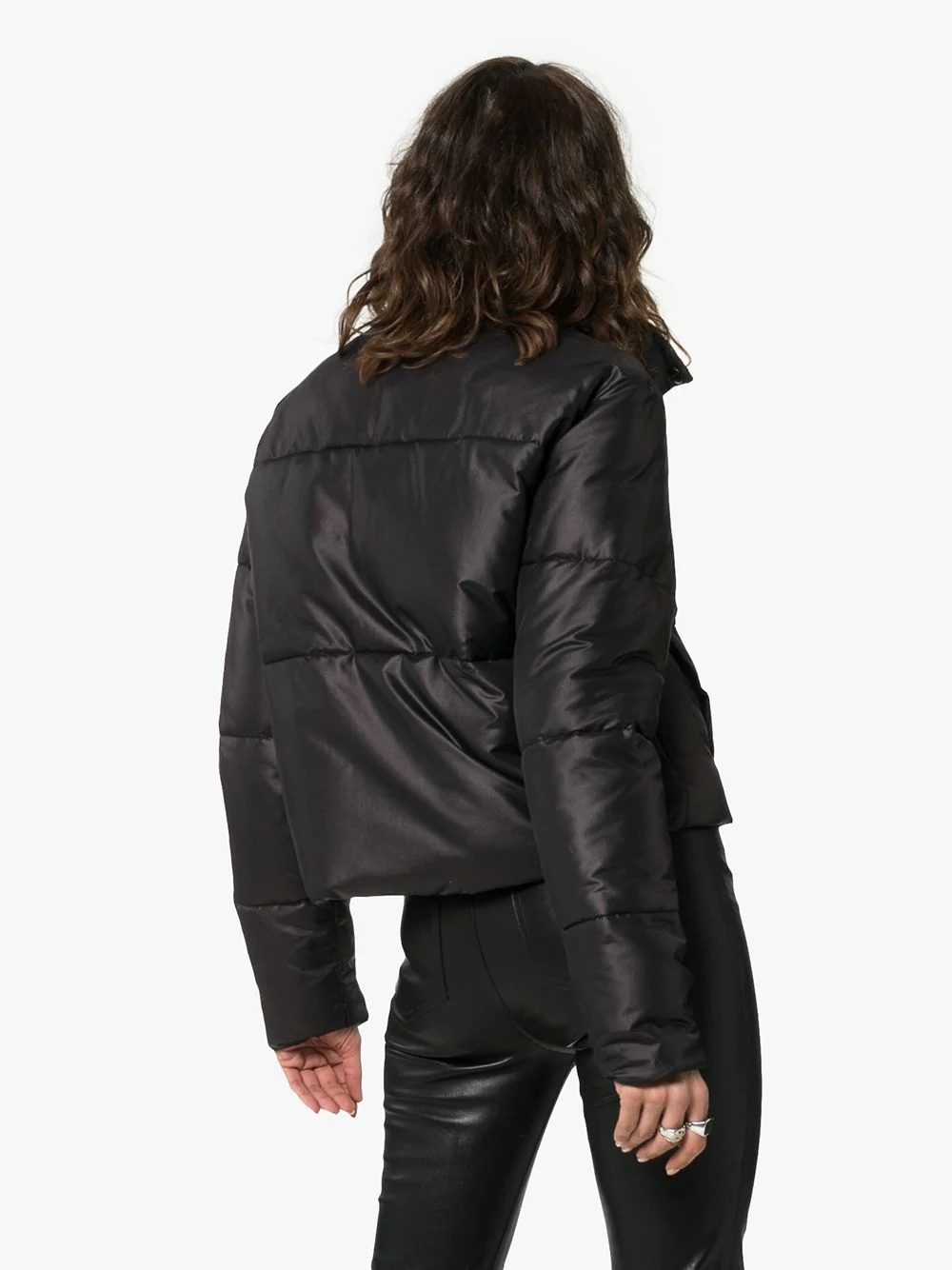 Cropped puffer jacket - 4