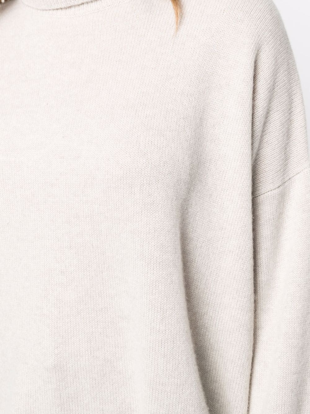fine-knit roll-neck jumper - 5
