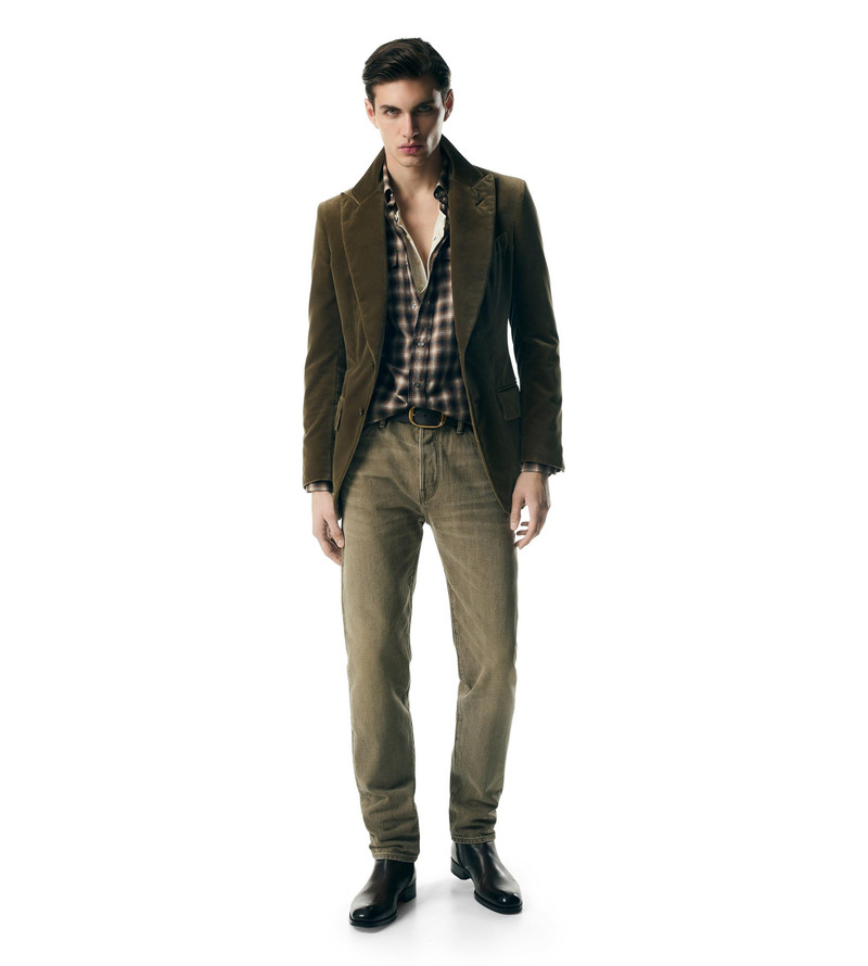 KHAKI STANDARD FIT DENIM 3