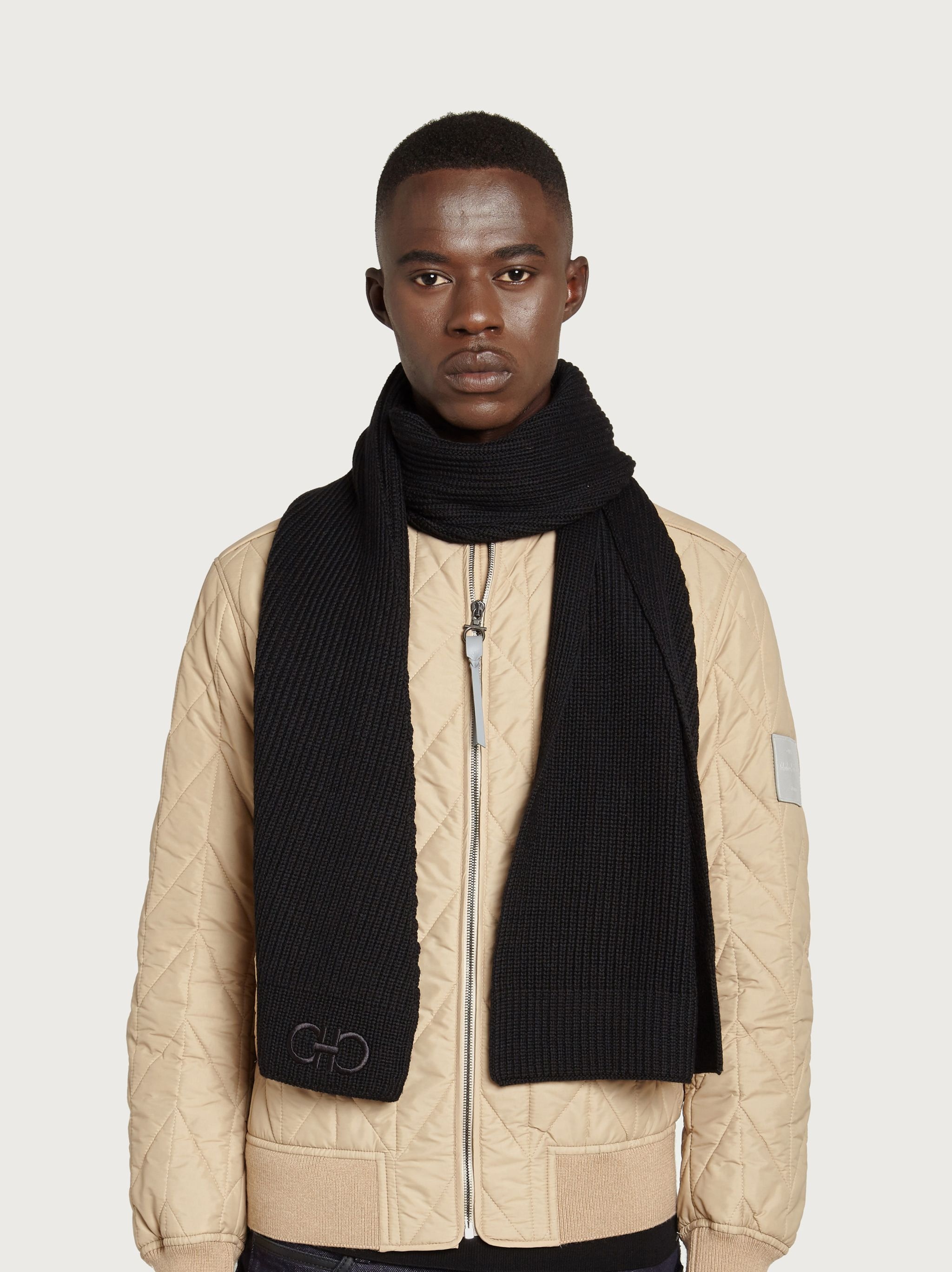 Wool knitted scarf - 3