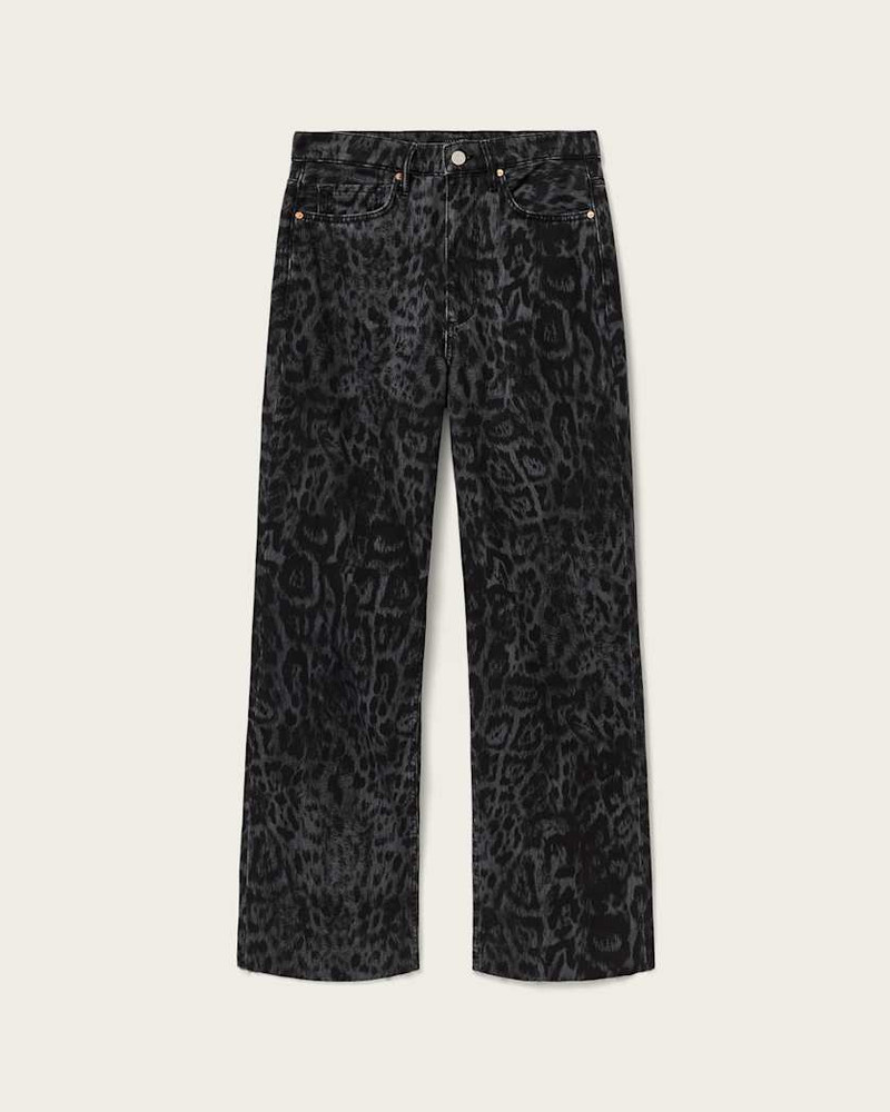 BLAKE WIDE LEG LEOPARD PRINT JEANS 1