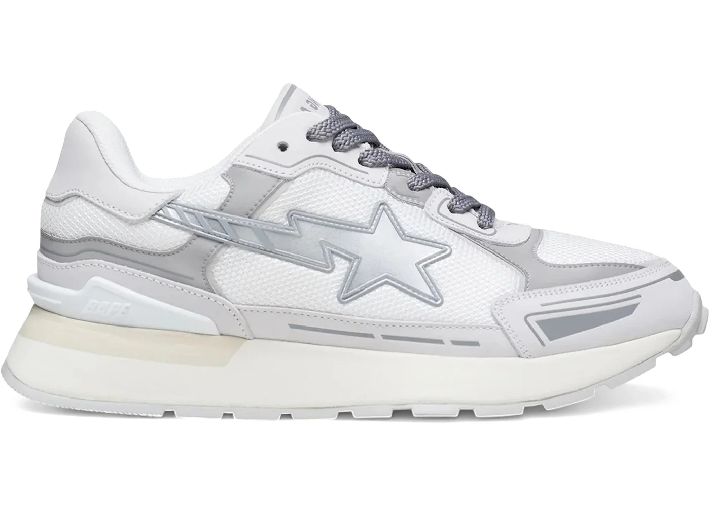 A Bathing Ape Cross Sta White - 1