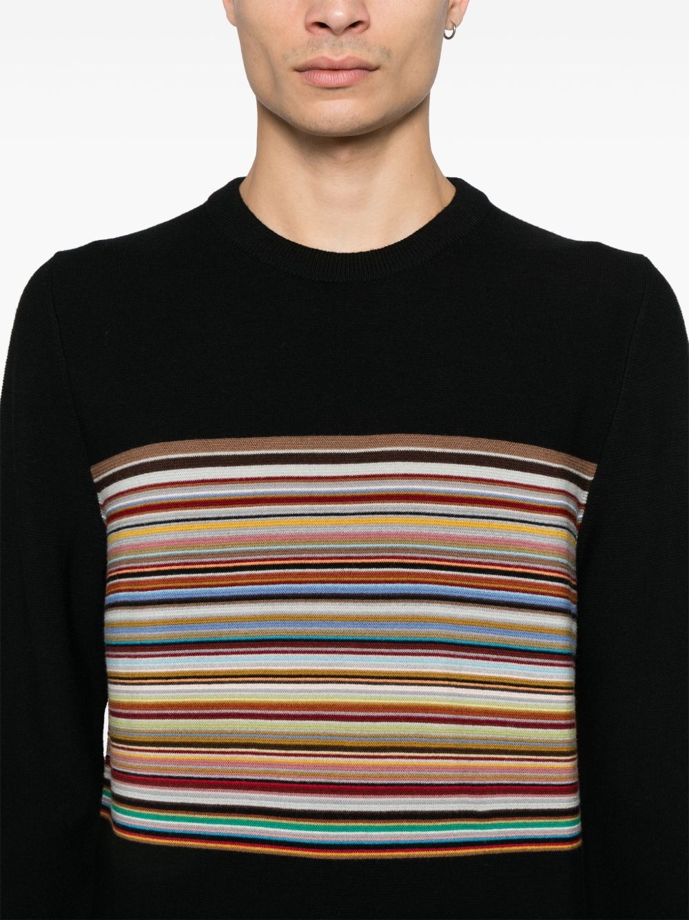 Artist-stripe sweater - 5