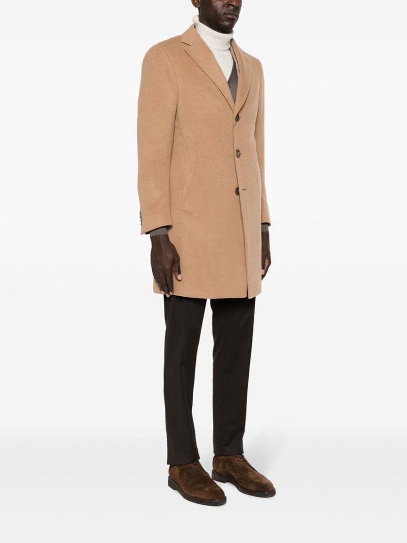 notched-lapels single-breasted coat 3