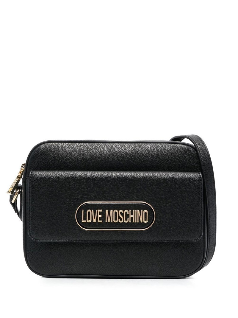 logo-lettering crossbody bag 1