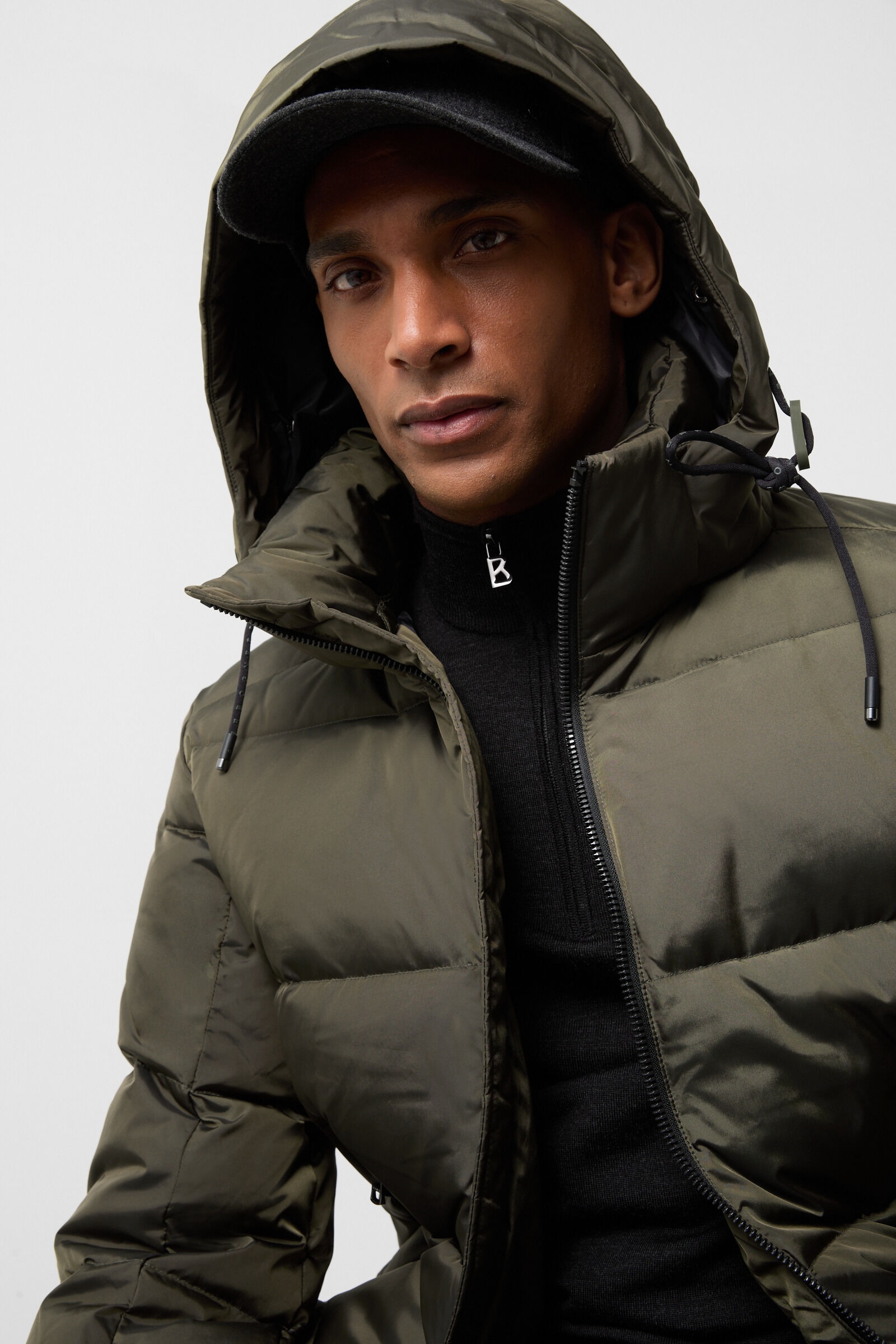 Jamy Down jacket in Olive green - 5