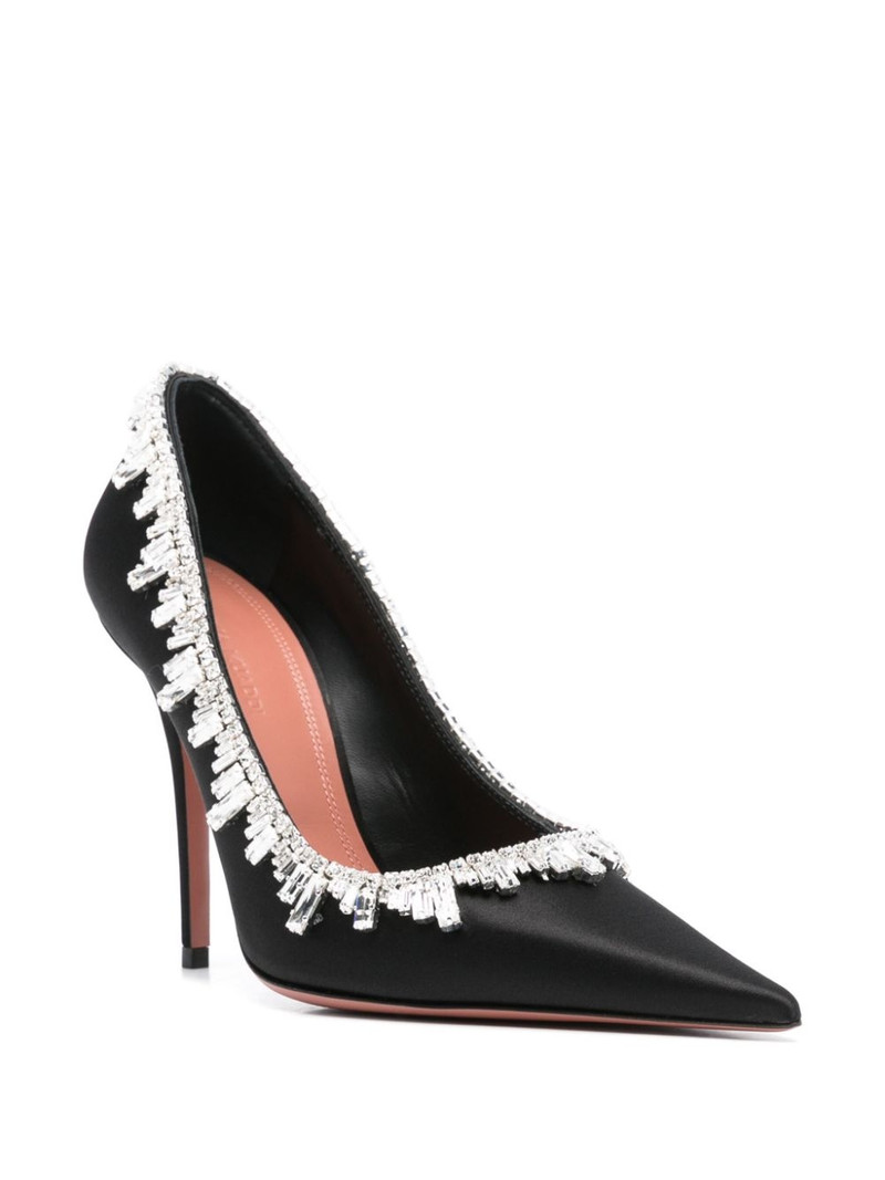 Amina Muaddi 105mm crystal-embellished pumps outlook