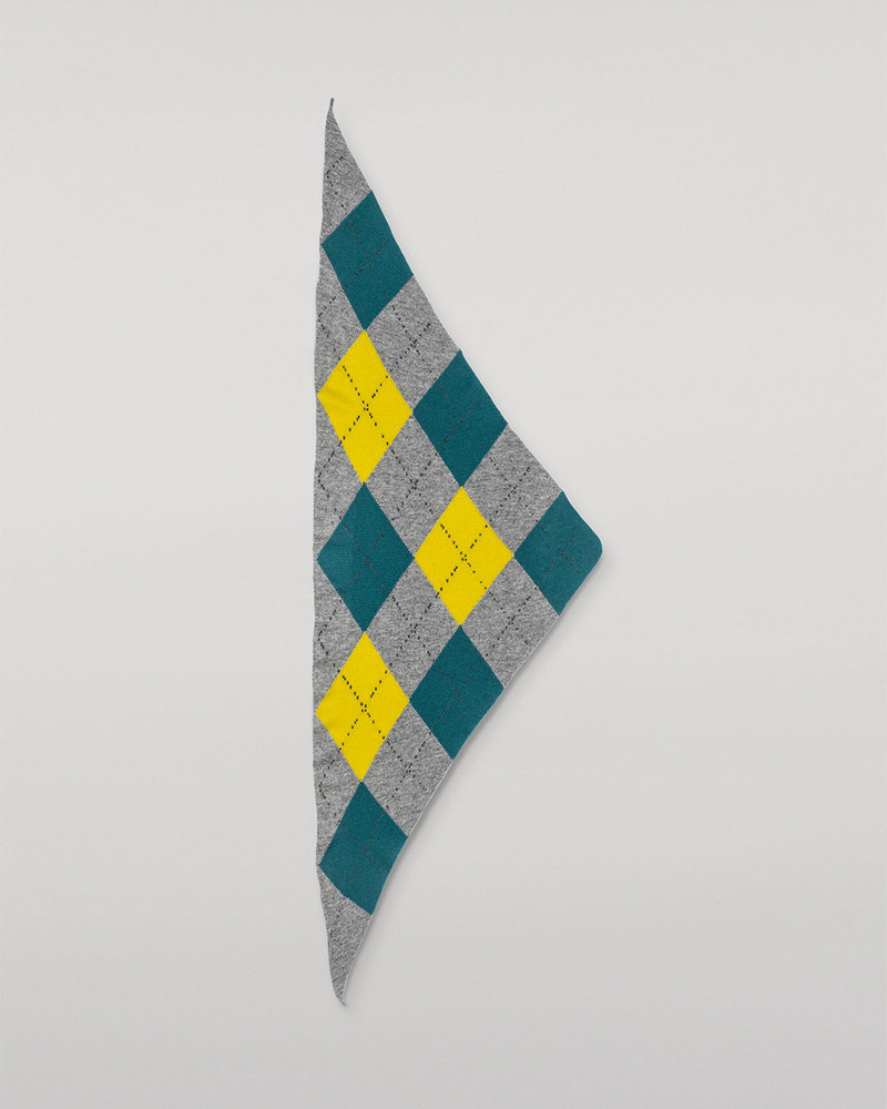 Clan Grey Argyle Cashmere Bandana 3