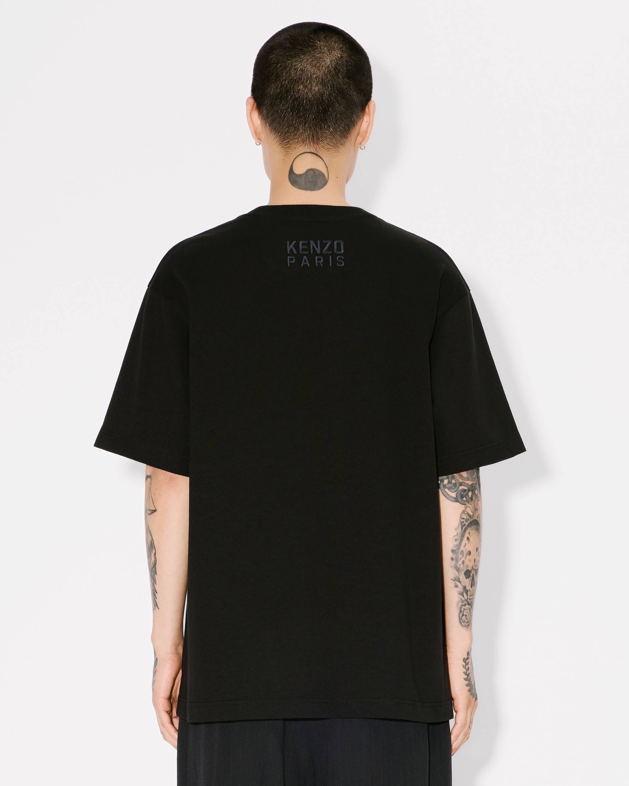 'KENZO Happy Tiger' embroidered oversized T-shirt in cotton - 4