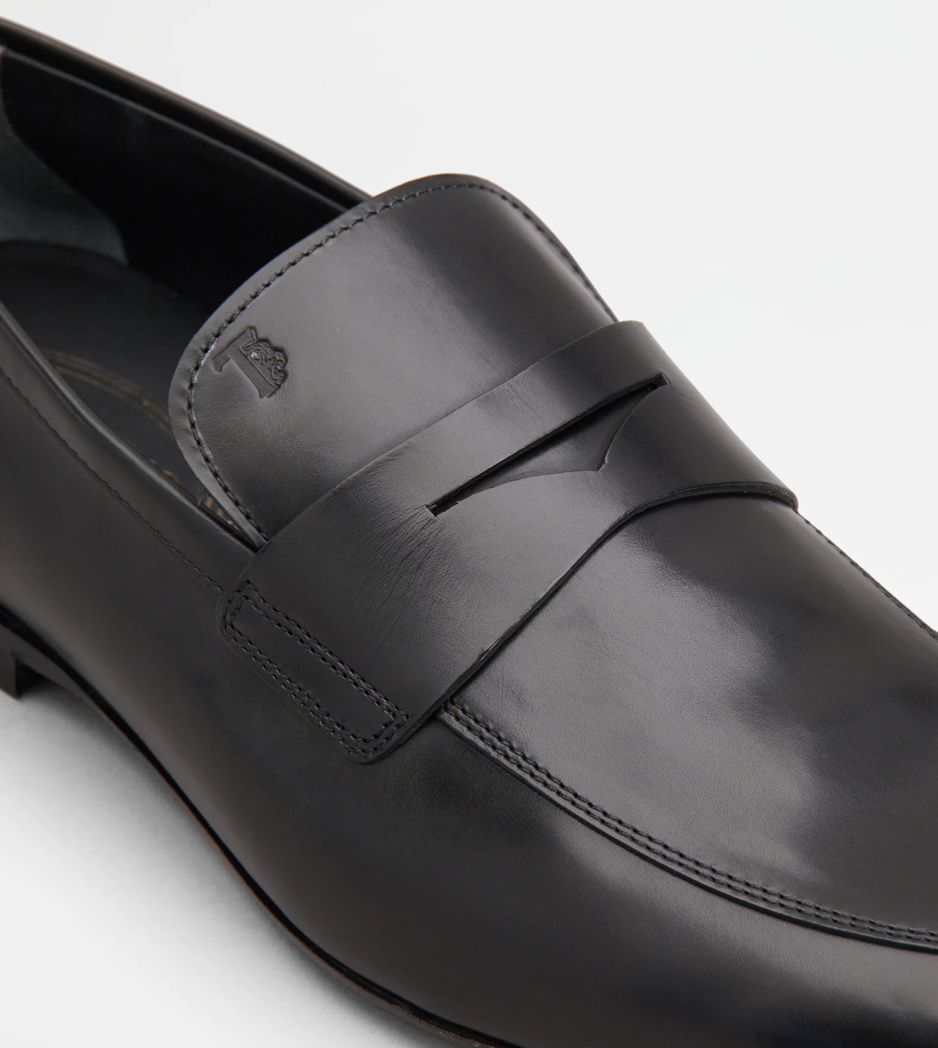 TOD'S LOAFERS IN LEATHER - BLACK - 5