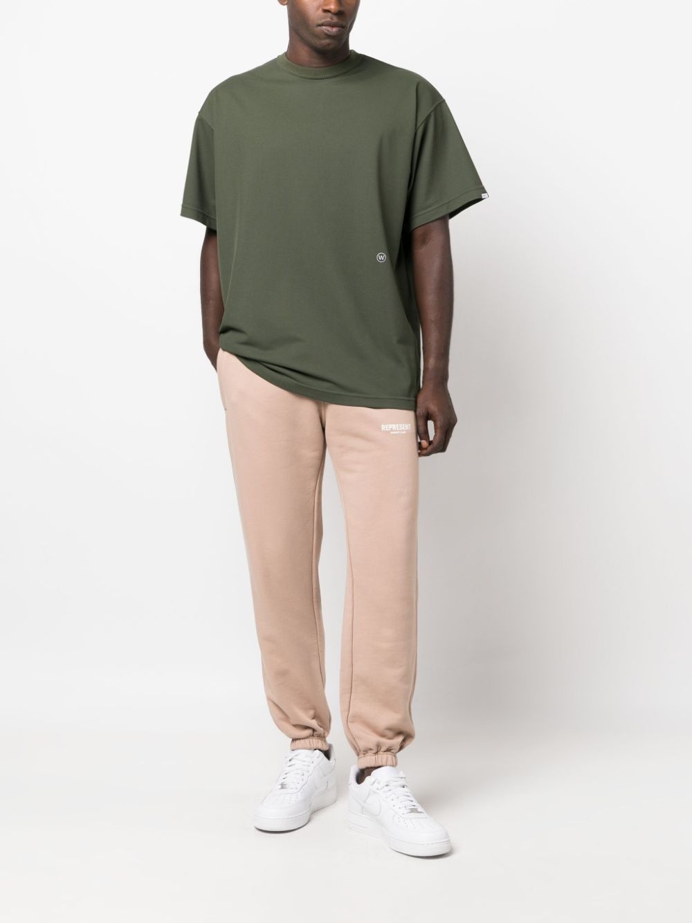 logo-print cotton track pants - 2