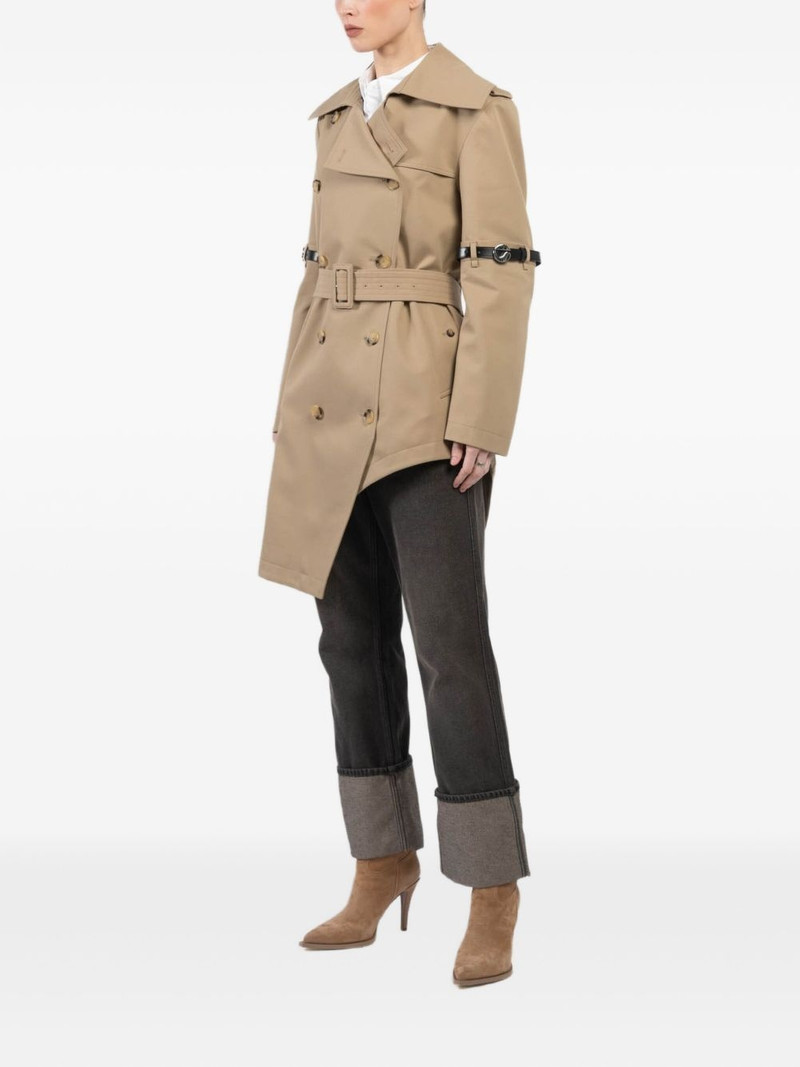 COPERNI asymmetric double-breasted trench coat outlook