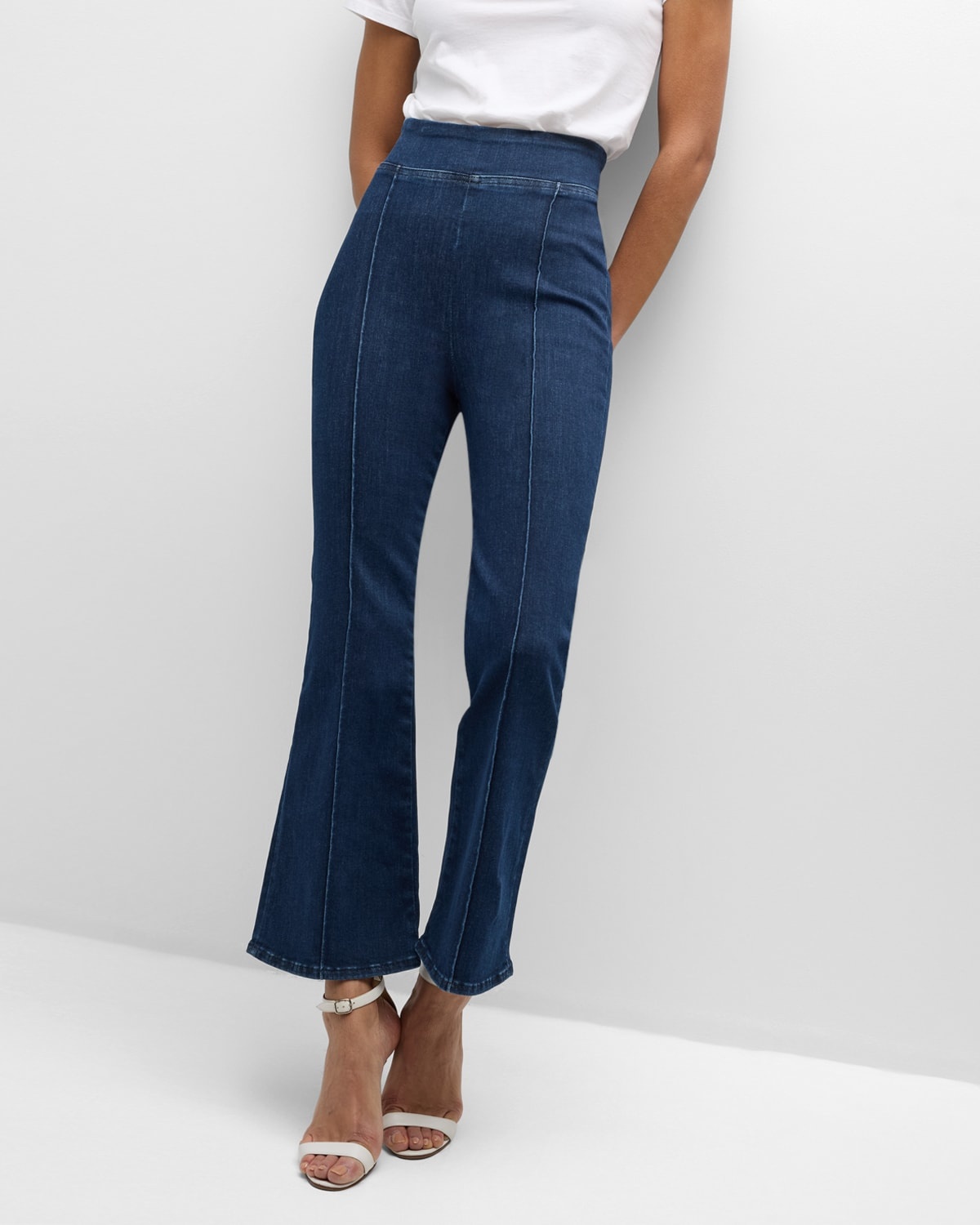 The Jetset Crop Mini Boot Pintuck Jeans - 7