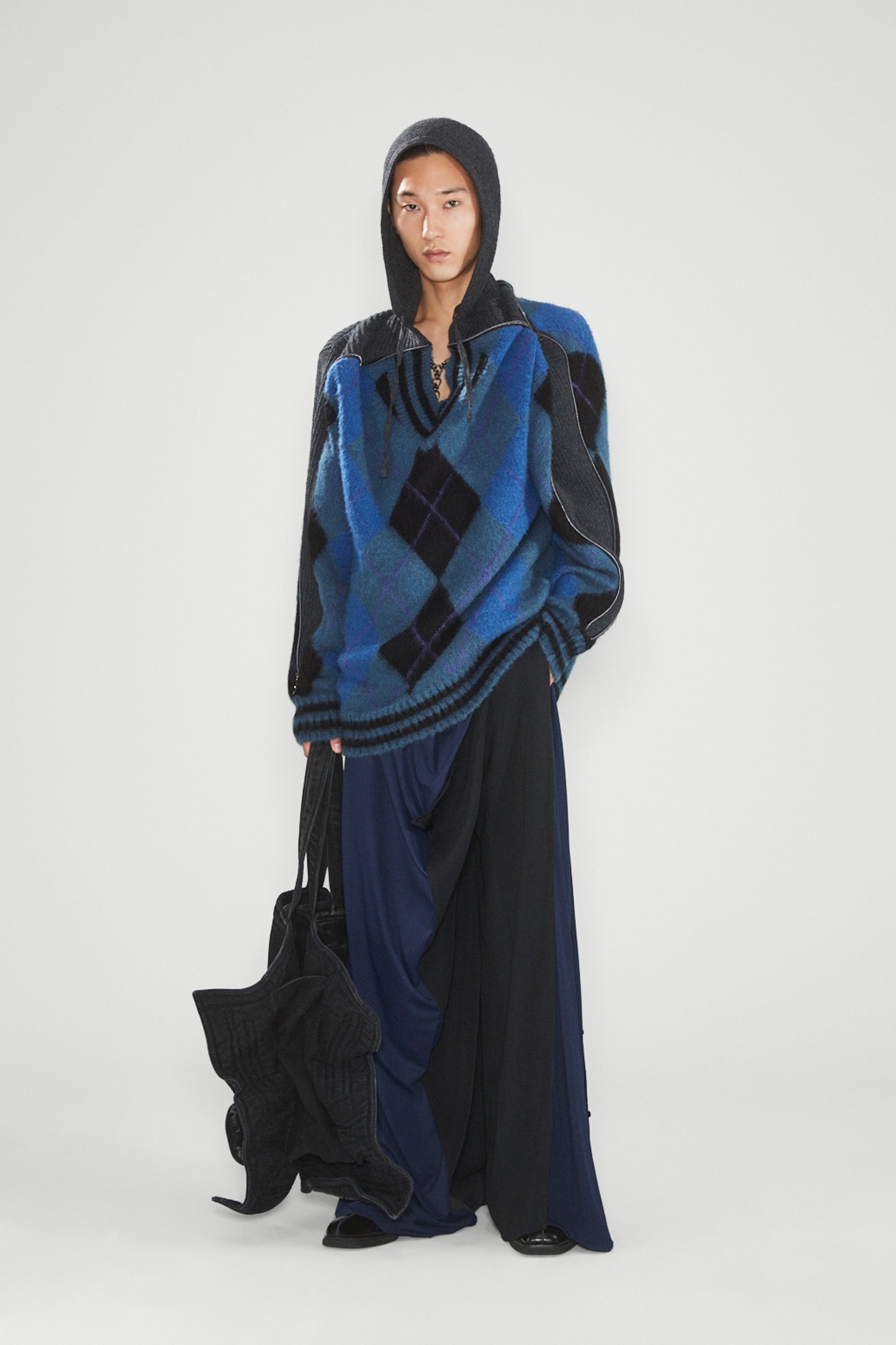 Zip Insert Hood Pullover - 2