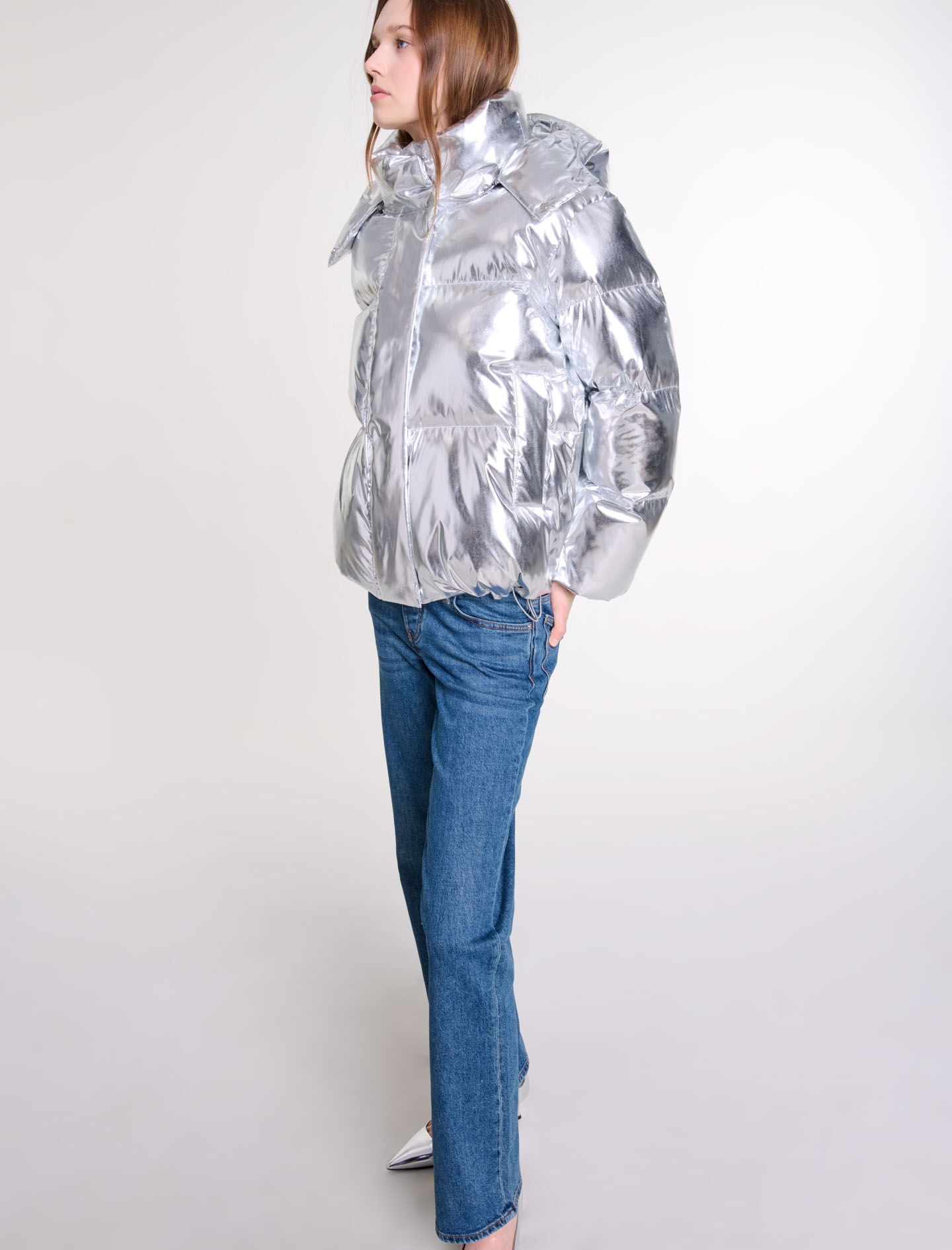 Silver hooded jacket - 8