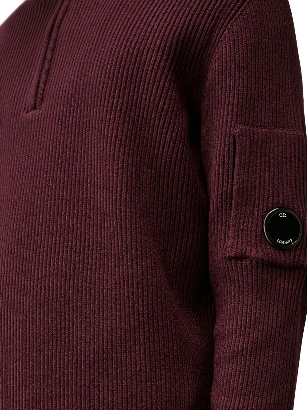 ribbed half-zip sweater - 4