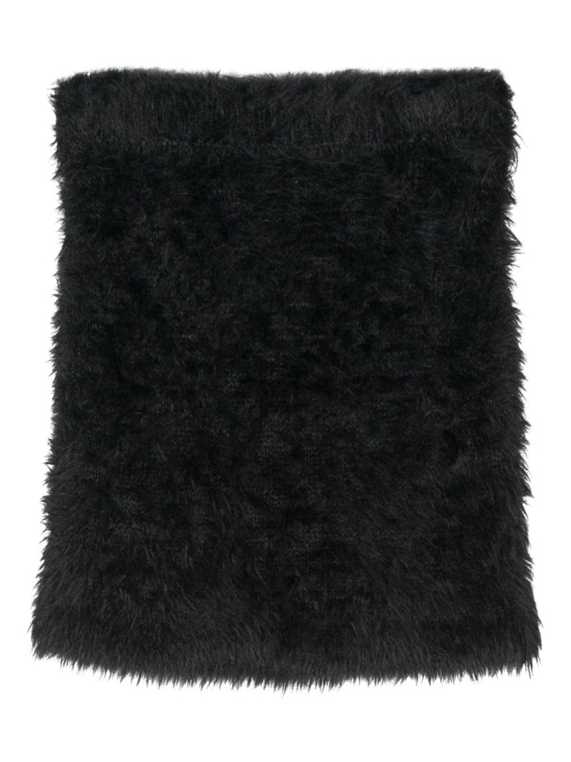 Martine Rose Hairy brushed miniskirt outlook