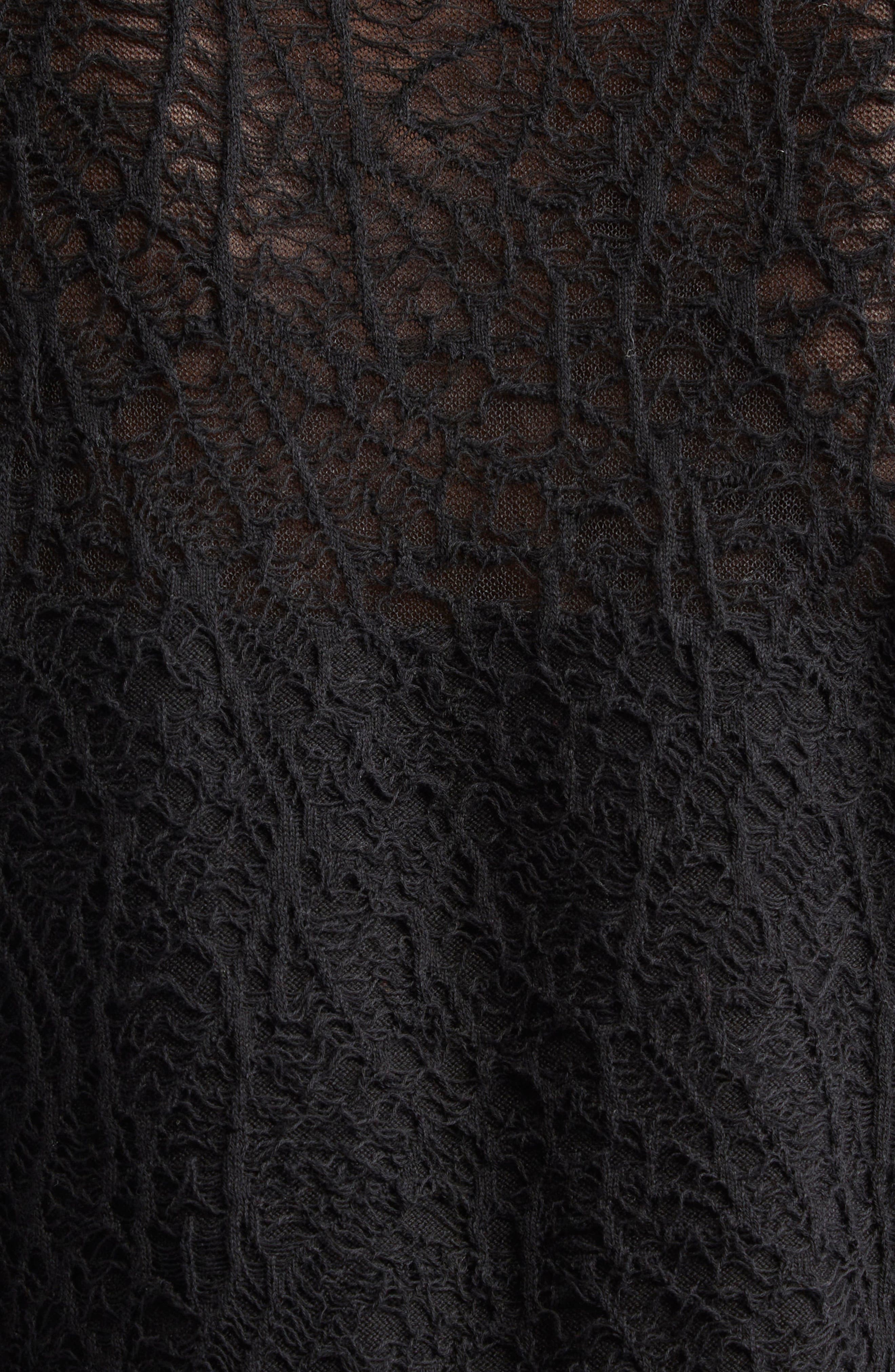 McQueen Cobweb Lace Minidress in Black at Nordstrom - 6