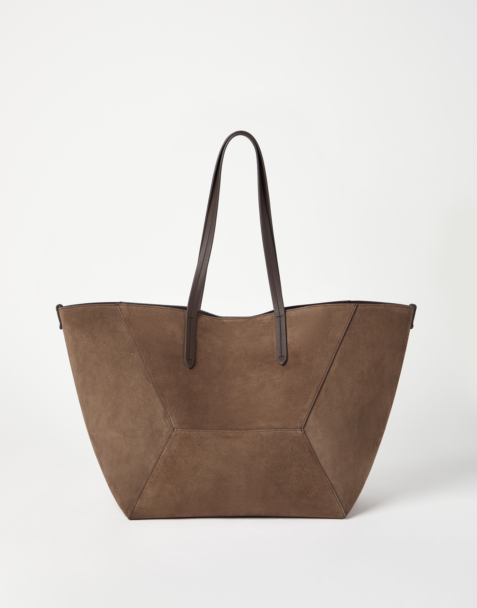 ハンドバッグ BRUNELLO CUCINELLI Bc Duo suede bag with Monili details Brunello Cucinelli BC Duo bag in suede with monili | REVERSIBLE