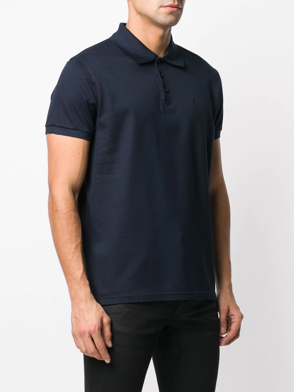 embroidered Monogram polo shirt - 3