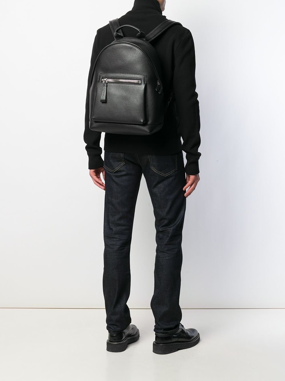 leather backpack - 2