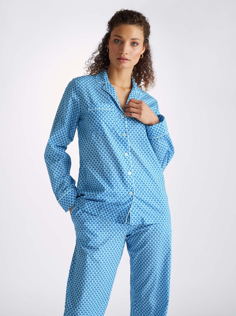 Women's Pyjamas Ledbury 65 Cotton Batiste Blue - 2
