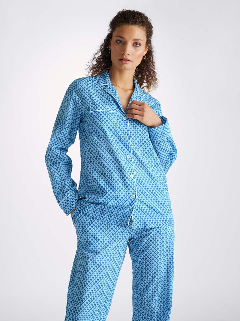 Women's Pyjamas Ledbury 65 Cotton Batiste Blue 2