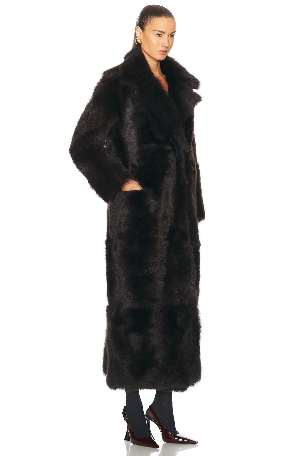 For Fwrd Evita Extra Long Coat - 2