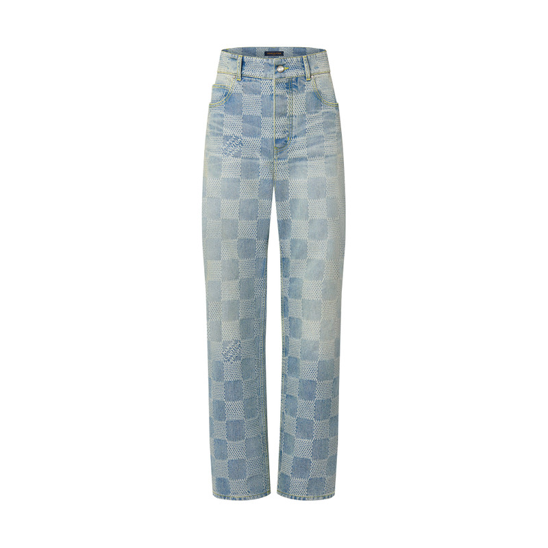 Damier Denim Skate Pants - 1