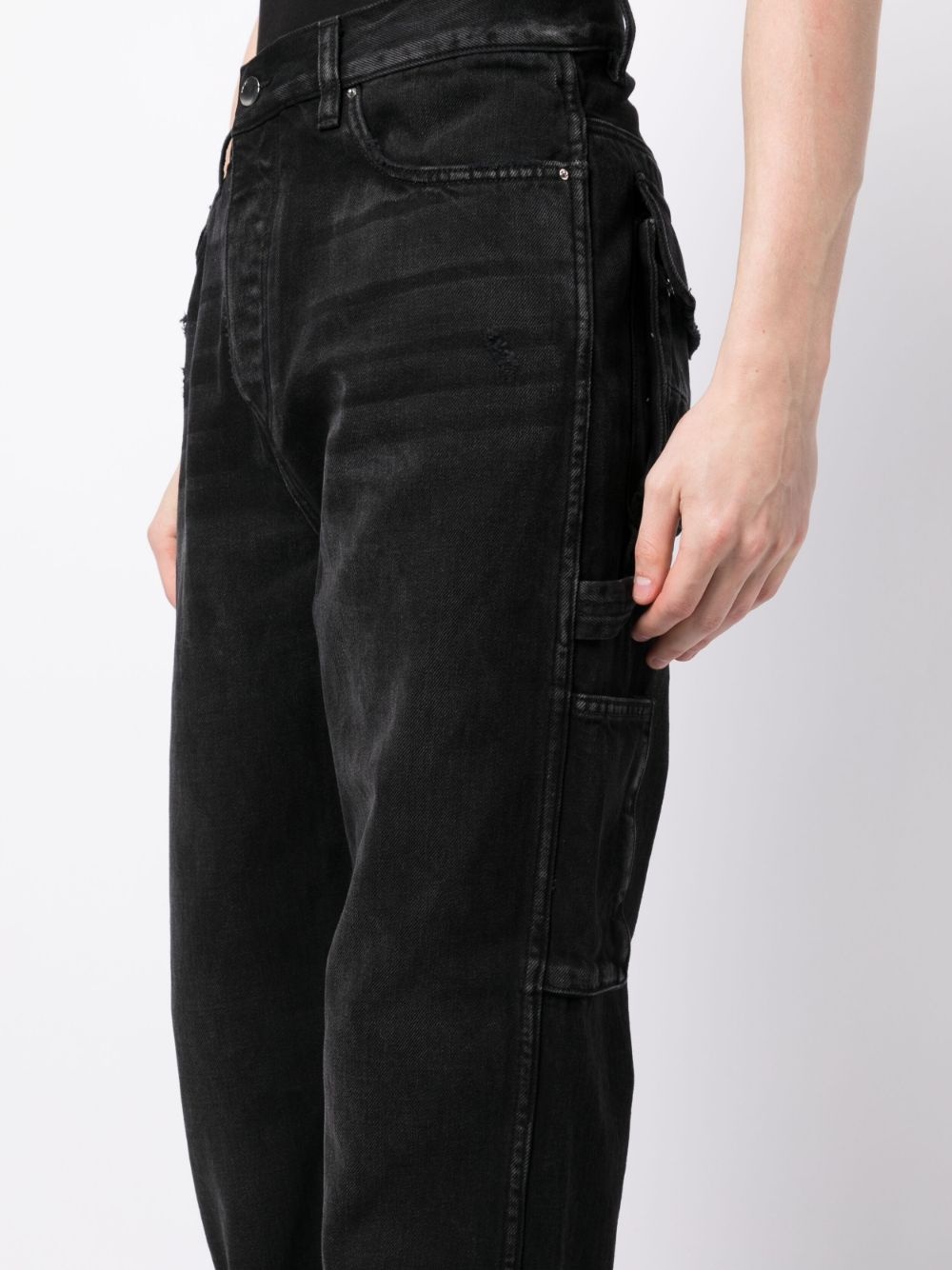 mid-rise straight jeans - 5