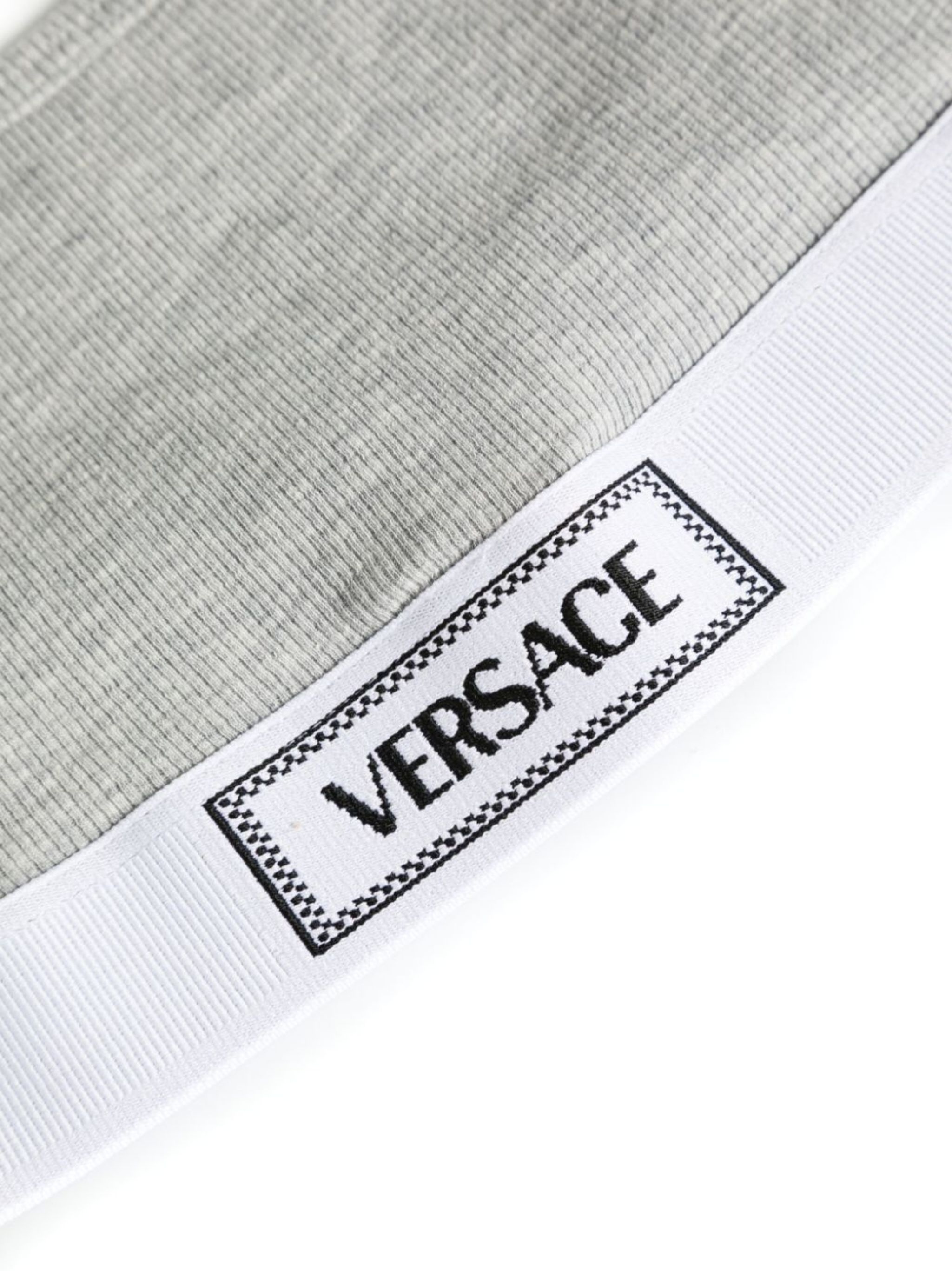 logo-jacquard bra - 3