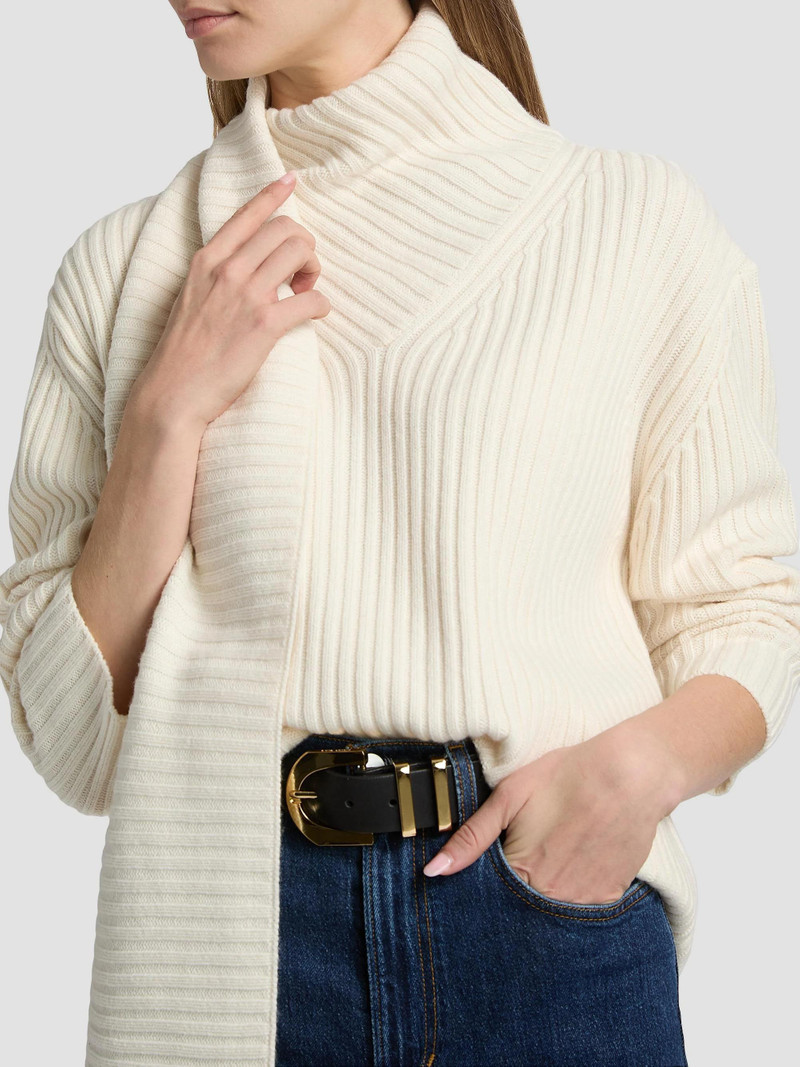 Women's The Noa Scarf Sweater - Ecru 6