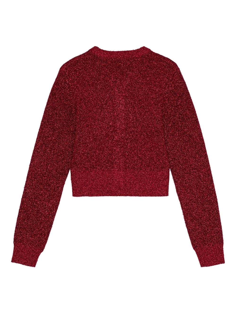buttoned long sleeve cardigan - 6